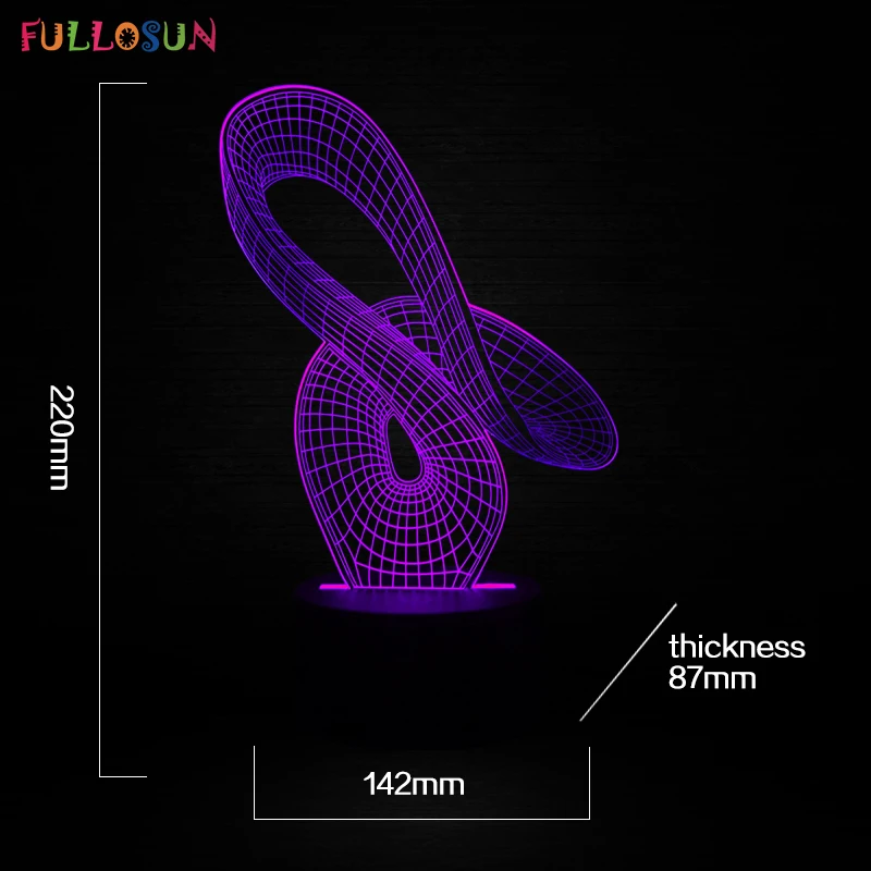 Новинка подарки 3D эффект оригинальная Ночная подсветка современный стол с домашним декором лампа