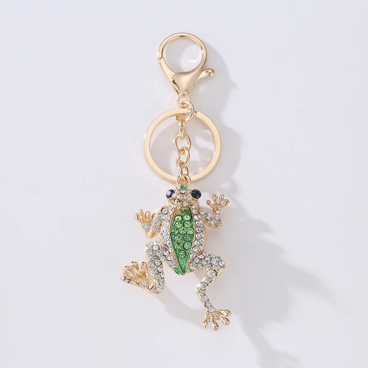

New trinket frog Keychain on the keys charm frog Keychain fluffy key chains for cars keyrings trinkets pom pom keychain