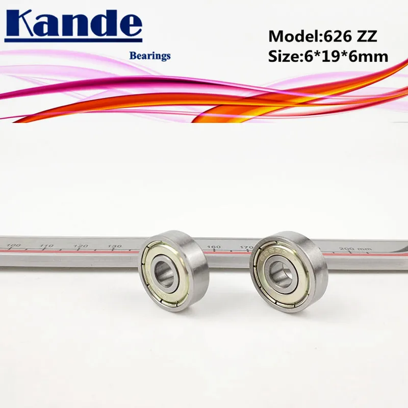 Kande подшипники 626 ABEC-1 626 ZZ ABEC-3 626ZZ ABEC-5 626ZZ миниатюрный шариковый подшипник с глубоким жёлобом 6x19x6 мм 626-2Z