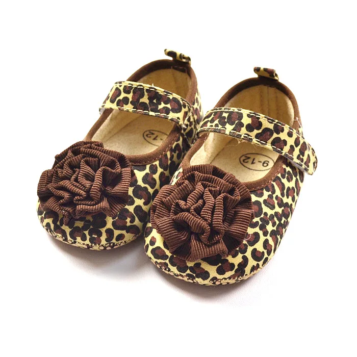 Cute Baby girl Princess leopard printed shoes soft bottom shoes First