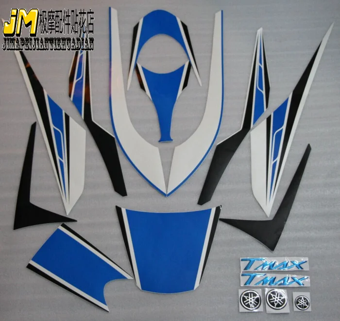 

Freeshipping Motorcycle Decals Stickers with 3D Logo for TMAX500 2008-2012 Whole Car - Blue Color