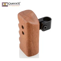 camvate dslr עץ ידית CAMVATE עץ עץ ידית אחיזה הר עבור DSLR Video Stablizer מצלמה קייג 15mm רוד C1300 מצלמה אביזרים הצילום (4)