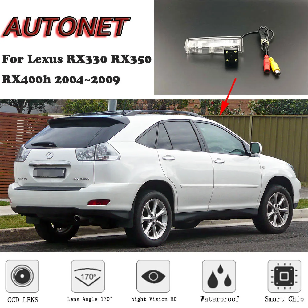 

AUTONET HD Night Vision Backup Rear View camera For Lexus RX330 RX350 RX400h 2004~2009 CCD/license plate Camera