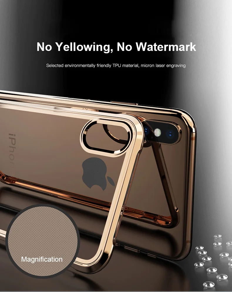 Shockproof Clear TPU Case For iPhone 11 Pro Max 11 Pro 11 Luxury Plated Airbag Anti-Knock Case For iPhone XS Max XR XS 7 8 Plus