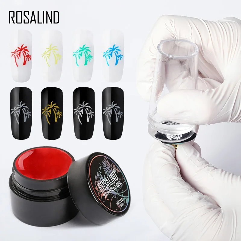 

ROSALIND 12 Colors Nail Gel Oil 5ML DIY Stamping Nail Lacquer for Christmas Art Painting Printing Varnish Dedicated Nail Polish