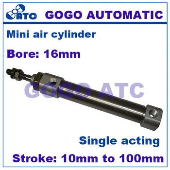 

Stainless steel bore 16mm stroke 10/15/20/25/30/45/50/75/100mm CDJ2B-S/T sring return/sring extend single acting air cylinder