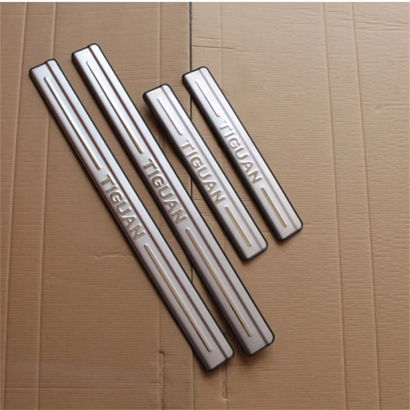 For-Volkswagen-VW-TIGUAN-2010-2013-2014-2015-Stainless-Steel-Scuff-Plate-Door-Sill-Threshold-Strip