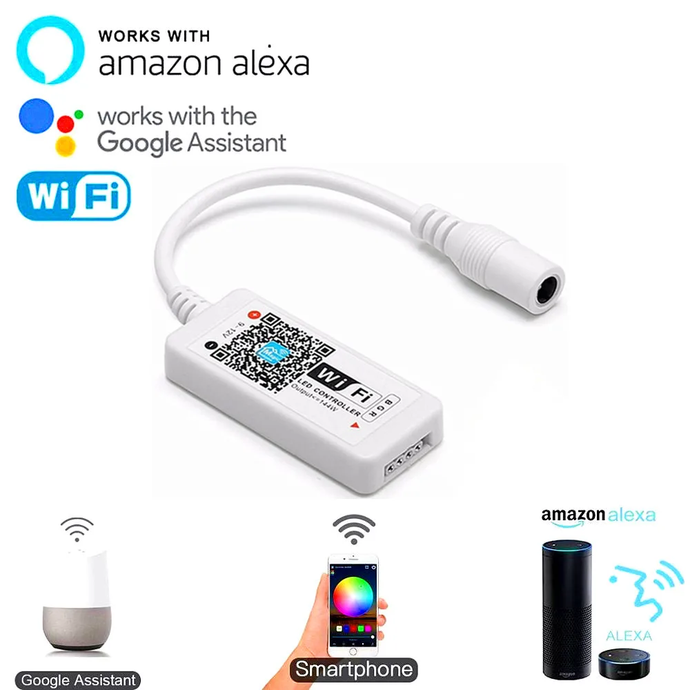 Продажа DC 5 в USB wifi ТВ светильник компьютерный экран задний Смещенный ленточный светильник 5050 RGB светодиодный ТВ задний светильник ing Alexa Google Home звук у...