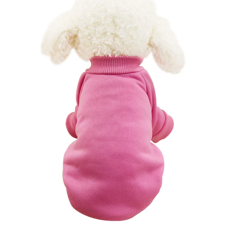 4 Colors Solid Pet Dog Clothes Winter Small Coat Soft Warm Puppy Sweatshirt For Yorkies Chihuahua Teddy|small dog coat|dog coatdog clothes winter |