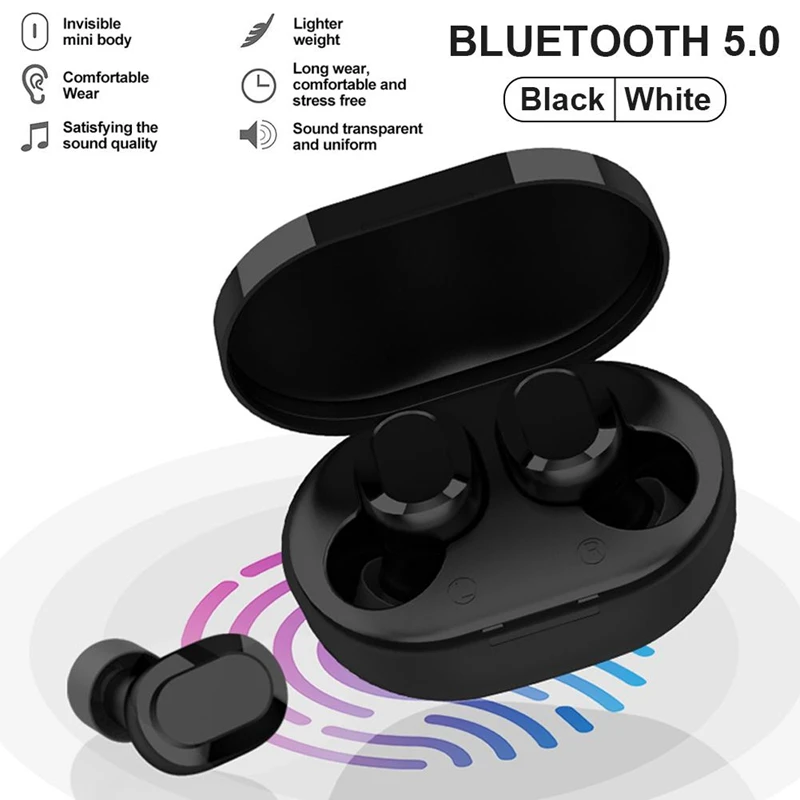LEORY S3 TWS Wireless bluetooth 5.0 Earphone HiFi Heavy Bass Voice Prompts Smart Touch Waterproof Headset With Mic LEORY S3 TWS Wireless bluetooth 5.0 Earphone HiFi Heavy Bass Voice Prompts Smart Touch Waterproof Headset With Mic