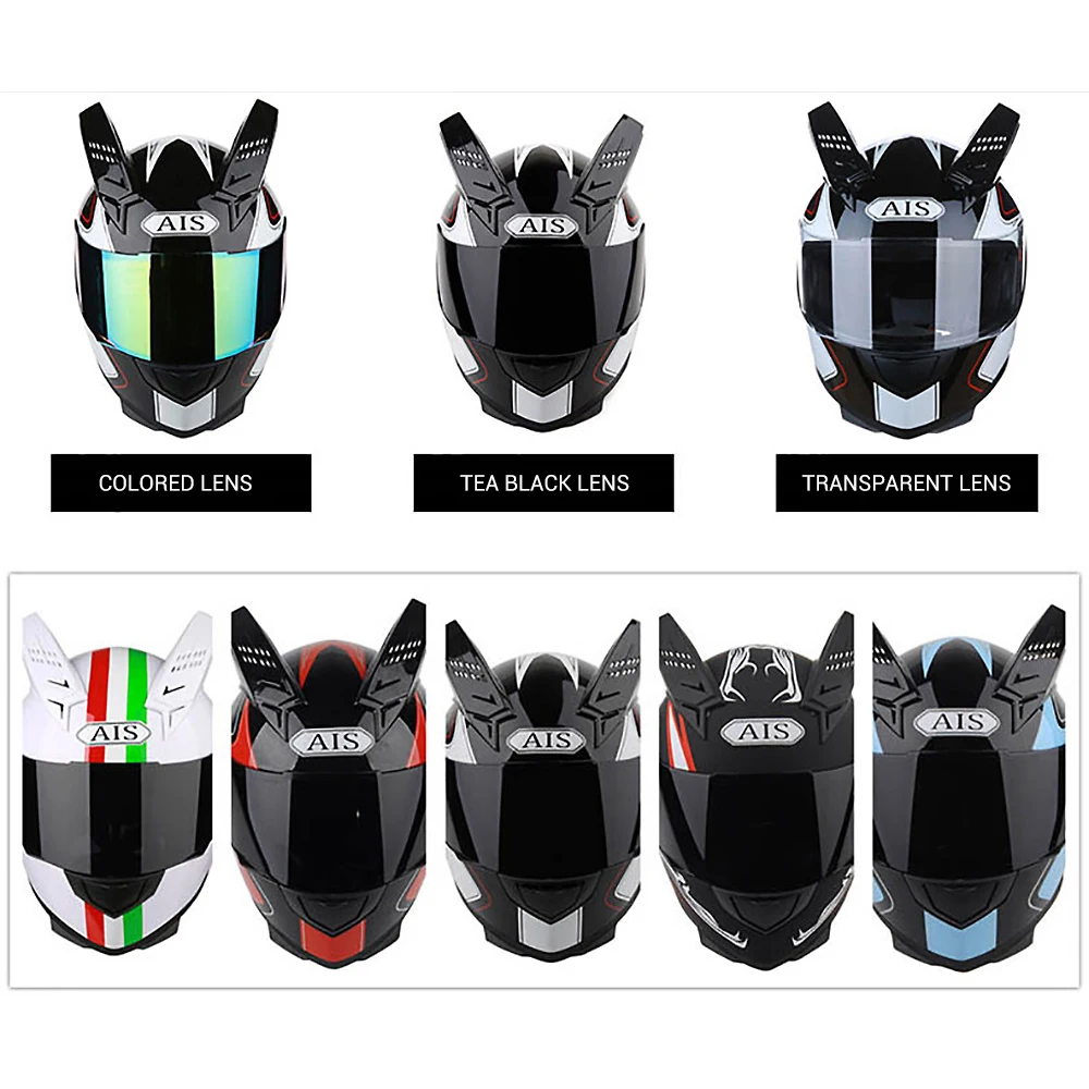 Мотоциклетный шлем AIS, дышащий, моделирующий шлем для мотокросса, для путешествий, для гонок, полный шлем для мотоцикла