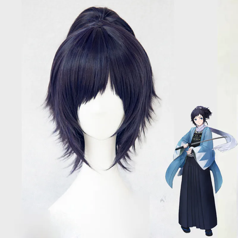 

Touken Ranbu Online Wigs Yamatonokami Yasusada Fudou Yukimitsu and Shinano Toshiro Cosplay Wig Synthetic Hair