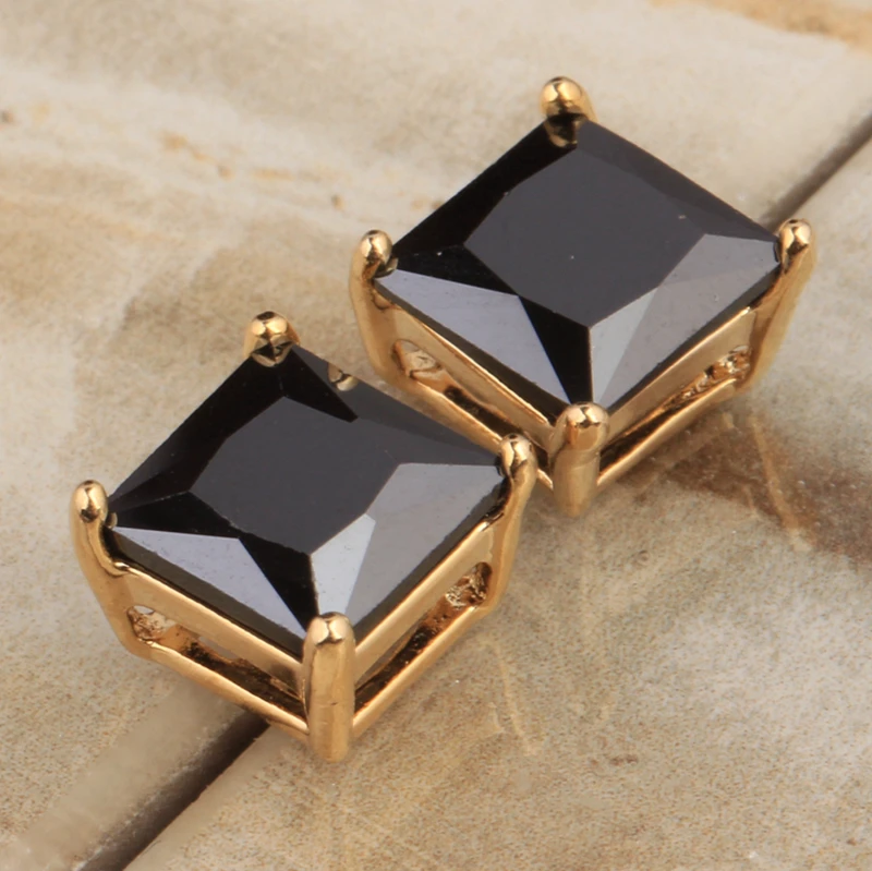 black and gold studs