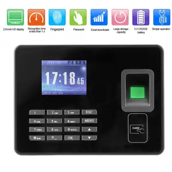 

100-240V Smart Biometric Fingerprint Reader Password Employee Attendance Machine