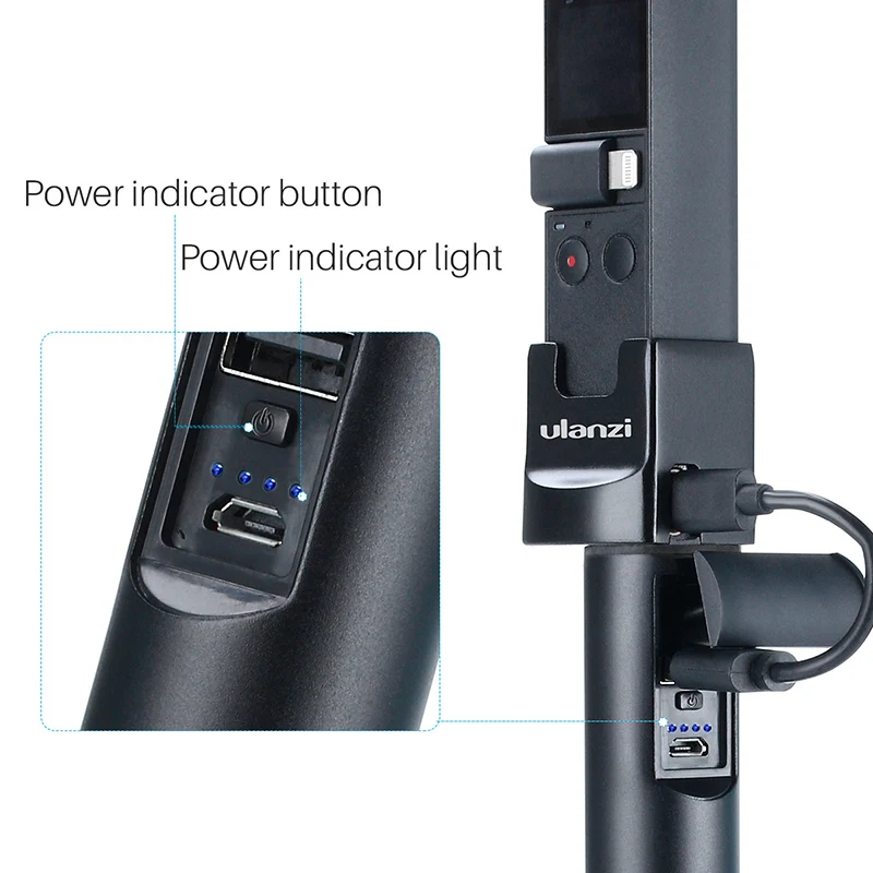 Ulanzi Powerbank для смартфонов DJI Osmo Pocket GoPro Hero Action ручной удлинитель Hero|Чехлы экшн-камер|