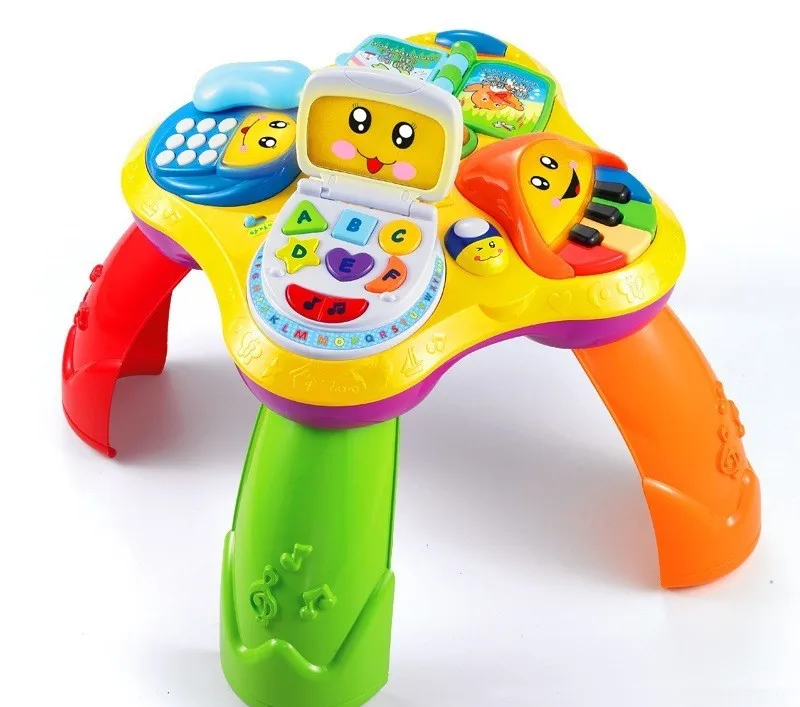 

[TOP] Cartoon Multi-function 4 in 1 book/laptop/phone/piano Learning Musical Table desk baby Early education Growing toy gift