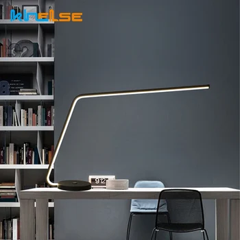 

Modern 12W Long Arm LED Desk lamp Touch Switch Dimmer Eye Care Study Desktop Lights Beside Lamps Business Office Table Light