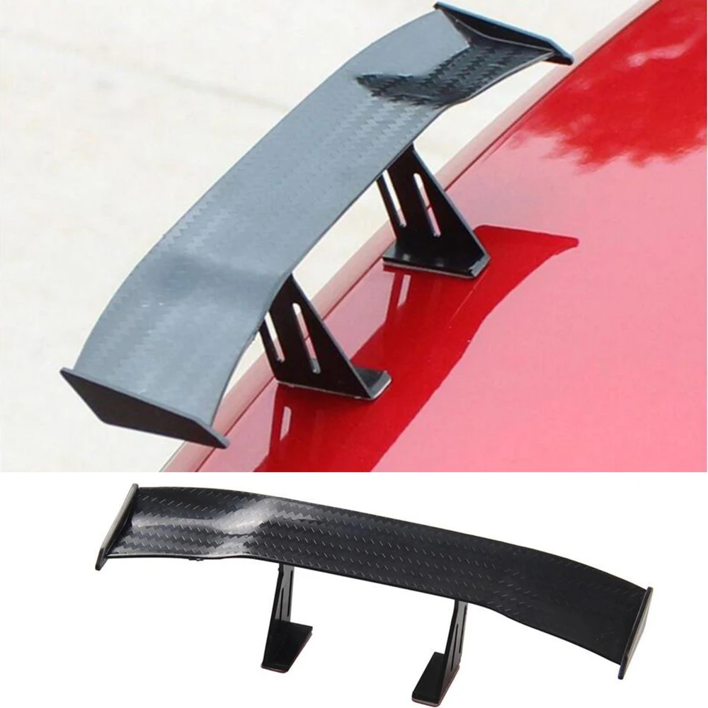 

Universal ABS carbon look Painted Sporty Small Mini Spoiler for General Car Modified Small Rear Wing Spoiler For All Car Styling