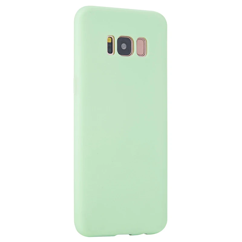 Мягкий силиконовый чехол для samsung Galaxy S6 S7 край S8 плюс A3 A5 A7 Note 8 5 4 S 6 Duos 3 7 Note4 Note5 задняя крышка Etui - Цвет: Зеленый