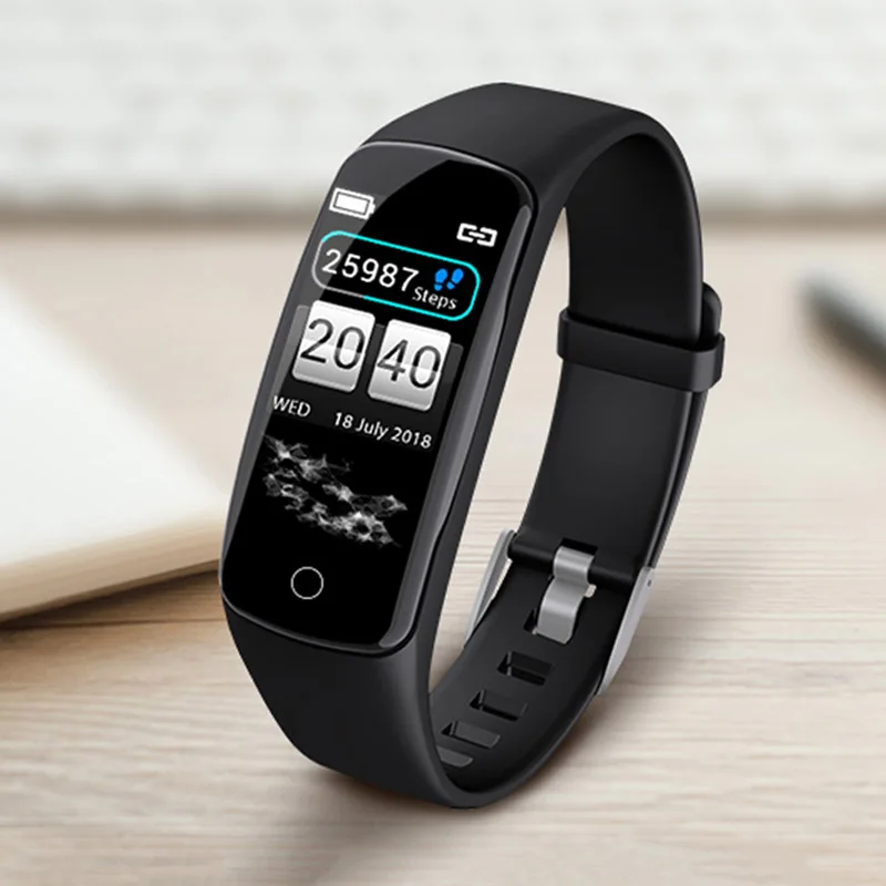 

Smart Bracelet Color Screen Bluetooth Blood Pressure Heart Rate Monitor Fitness Watch