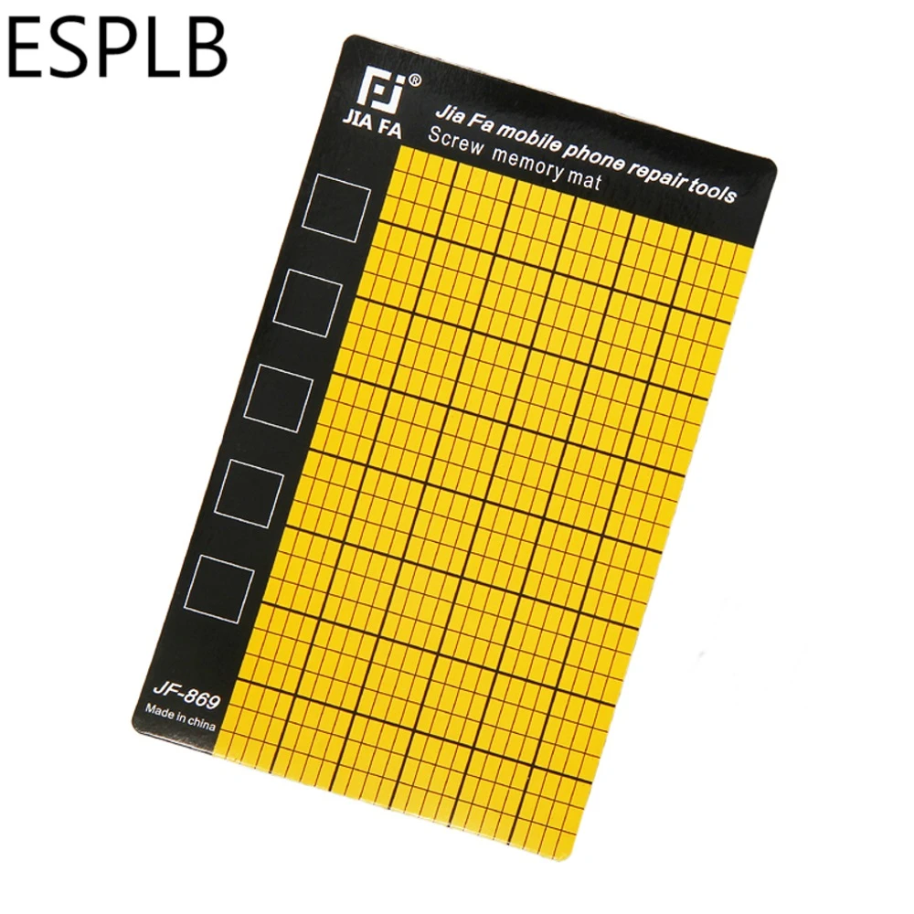 ESPLB Magnetic Screw Memory Mat Mini Chart Work Pad for Little Small Screws Holds Repair Tools 5.7x3.5inch best electrician tool bag