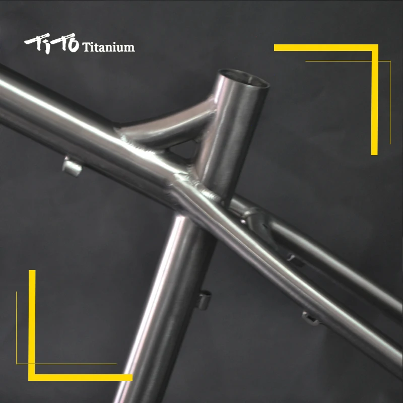 Best FREE SHIPPING!!! TiTo new titanium frame AM hard tail 26``  27.5`` mountain frame 4