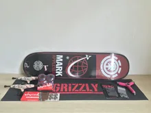 Pro Skateboard Deck Trucks Wheels & Bearings Mixed Brands Complete Skate Set Plus Riser Pad Hardware Set & Installing Tool
