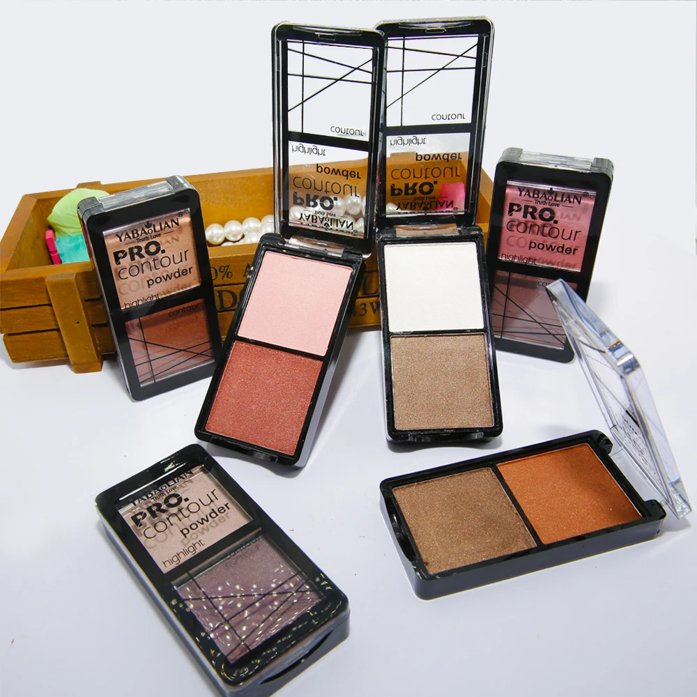 

Yabaolian Brand New Contour Powder Cosmetics Long Lasting Brighten Concealer Face Whitening Pressed Powder Makeup