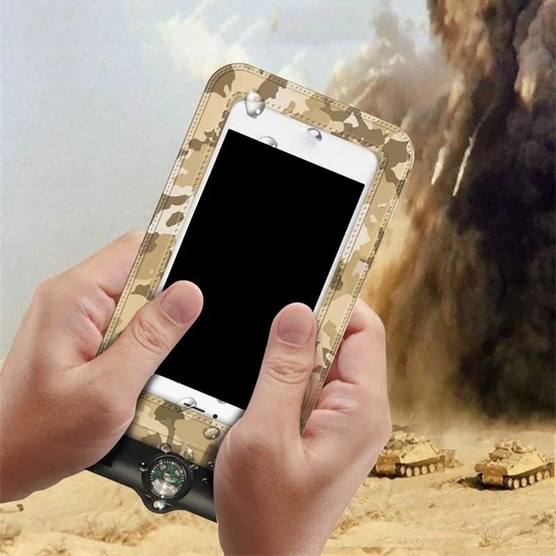 

Universal Camo Waterproof Swim Bag Phone Cover Pouch Waterproof Bag Case For Phone Coque Waterproof Phone Case