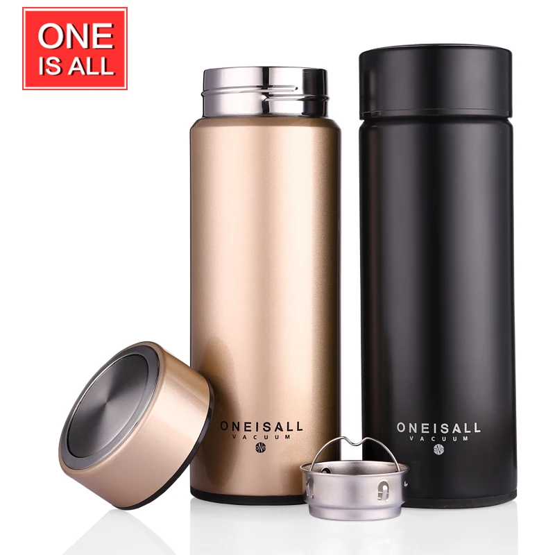 450ML Thermos Cup 304 Stainless Steel Insulated Mug With Tea Infuser Thermo Mug Garrafa Termica Coffee
