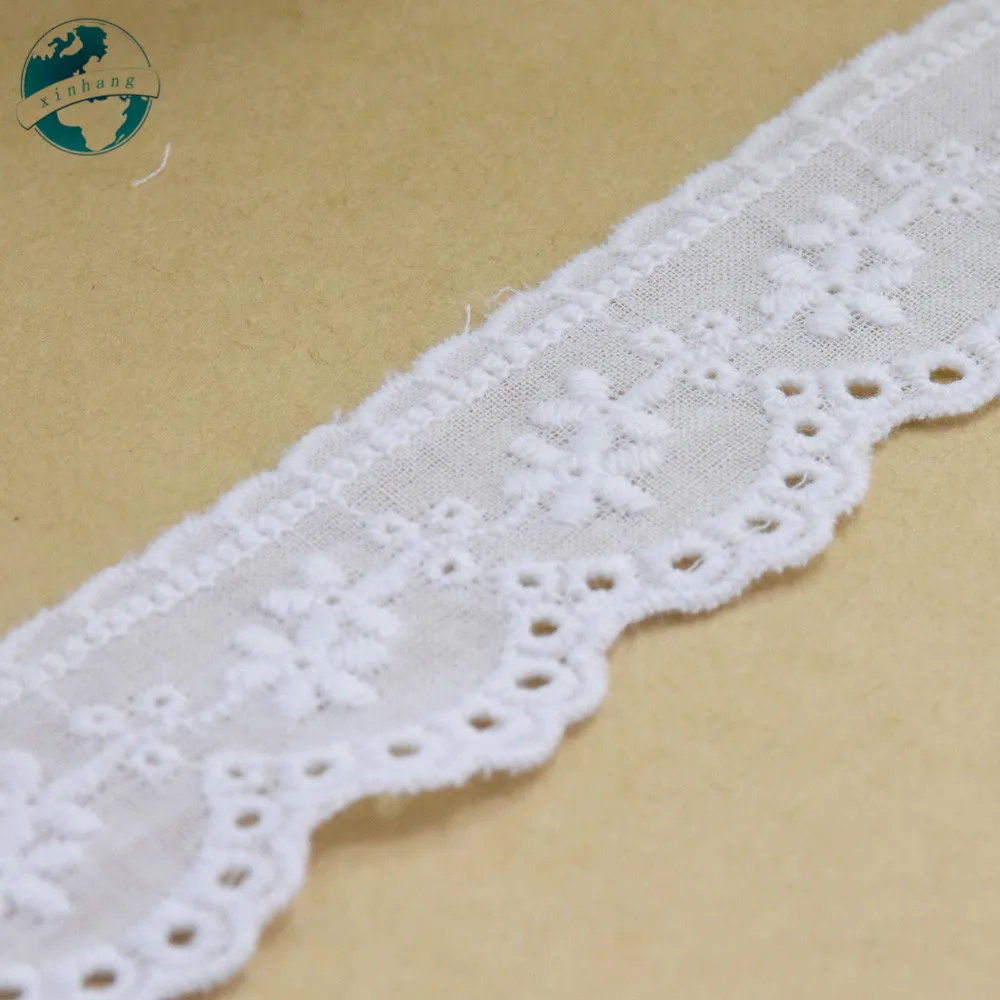 3yards 2.6cm 100% Cotton Embroidery Lace for crafts Sewing Ribbon Guipure Trim Lace Fabric & lace DIY Garment Accessories#3171 lace fabric lace ribbon lace garment accessories lace sewing supplies lace accessories lace sewing accessories