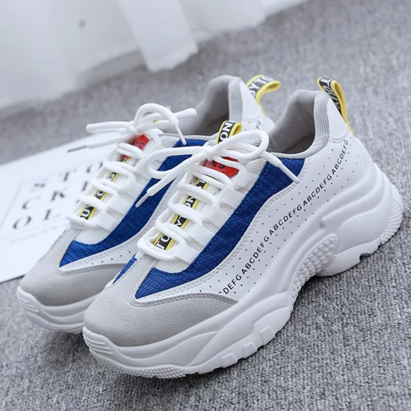 

2019 Spring Autumn Women Shoes New Chunky Sneakers for Women Vulcanize Shoes Casual Fashion Dad Shoes Platform Sneakers T8866