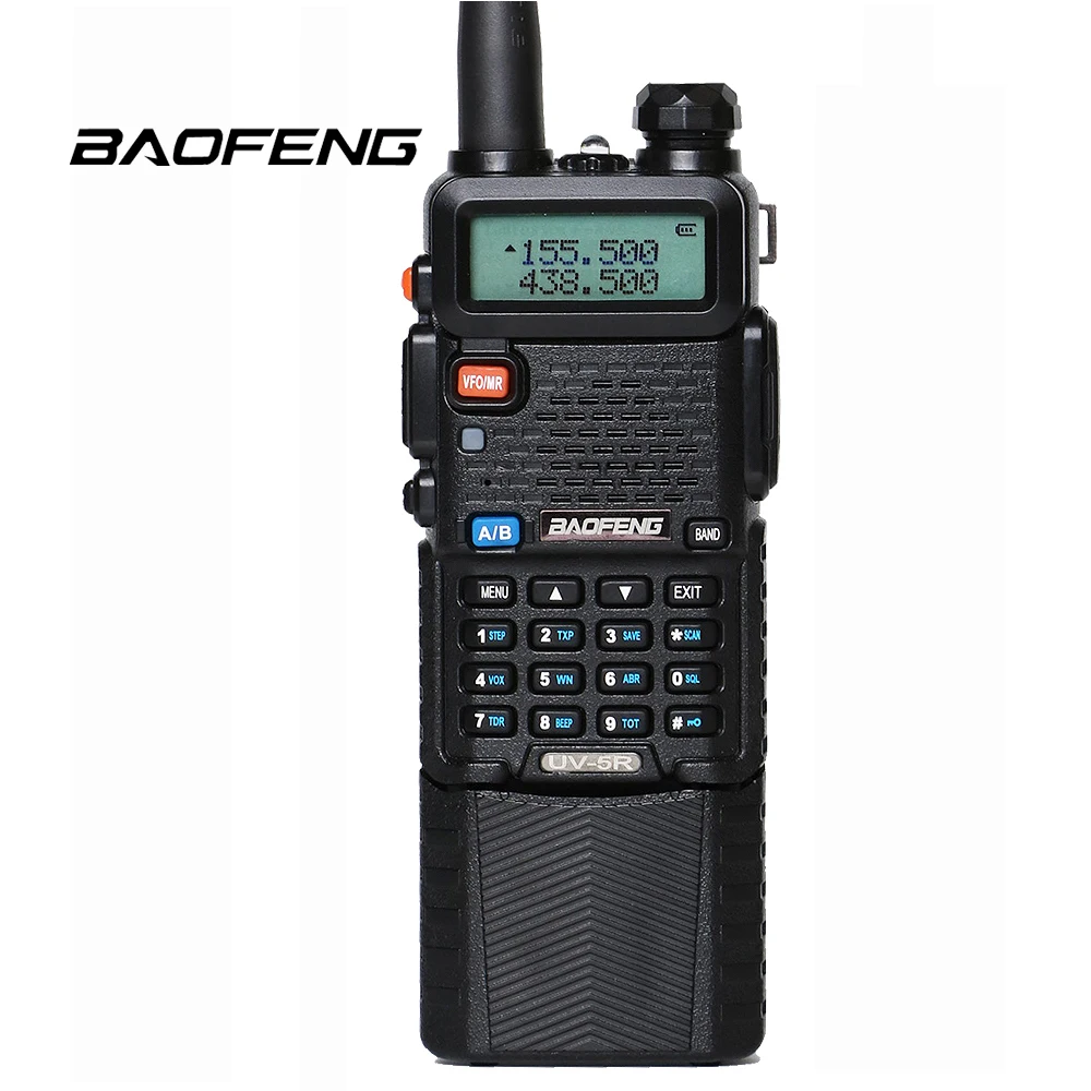 Baofeng UV 5R 3800mAh Li ion Battery Walkie Talkie UHF 400 520MHz VHF 136 174MHz 5W
