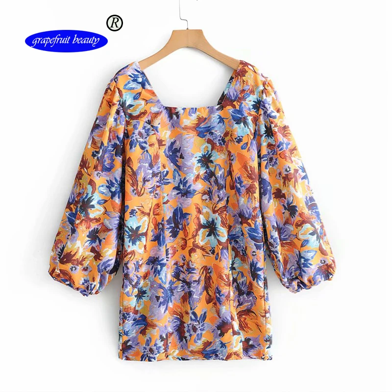 

Grapefruit beauty 2019 Summer Sexy Long Sleeve Female Elegant Overalls High Split See Through Rompers blouses