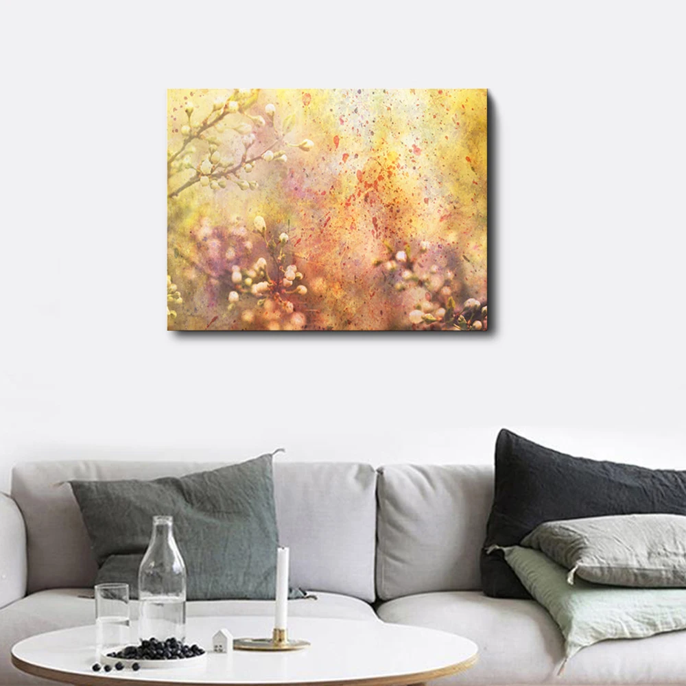 Laeacco Painting Calligraphy Abstract Flower Posters and Prints Canvas Wall Art Picture Living Room Bedroom Bedside Home Decor | Дом и сад