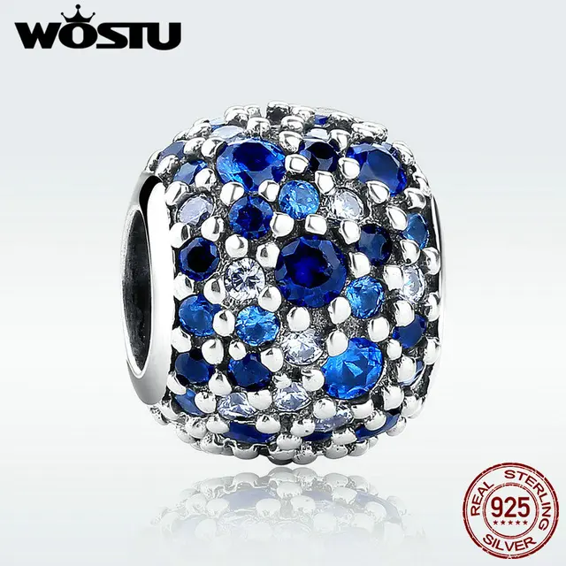 100% Real 925 Sterling Silver Ocean Mosaic Charm Beads Fit Original WST Bracelet 100% Real 925 Sterling Silver Ocean Mosaic Charm Beads Fit Original WST Bracelet