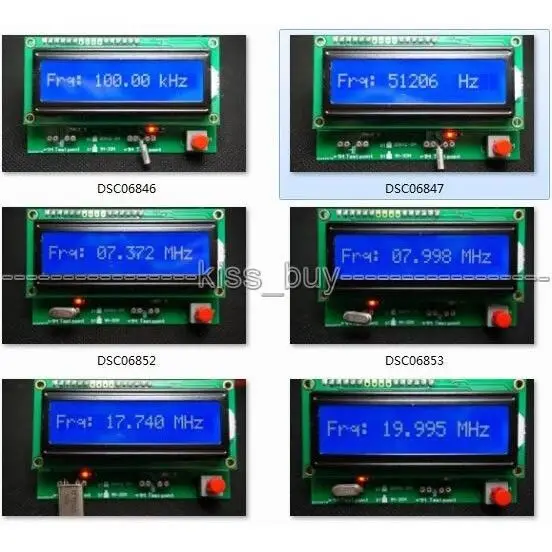 Цифровой led Кварцевый резонатор метр тестер низкая/высокая частота 3 м-20 м 30 кГц-2 M АЦП 49 S