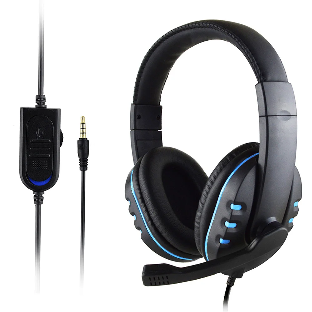 Professional 3 5mm Wired Stereo Gaming Headsets with Microphone Gamer Earphone for PS4 MP3 PC Computer Headphones for Gamer