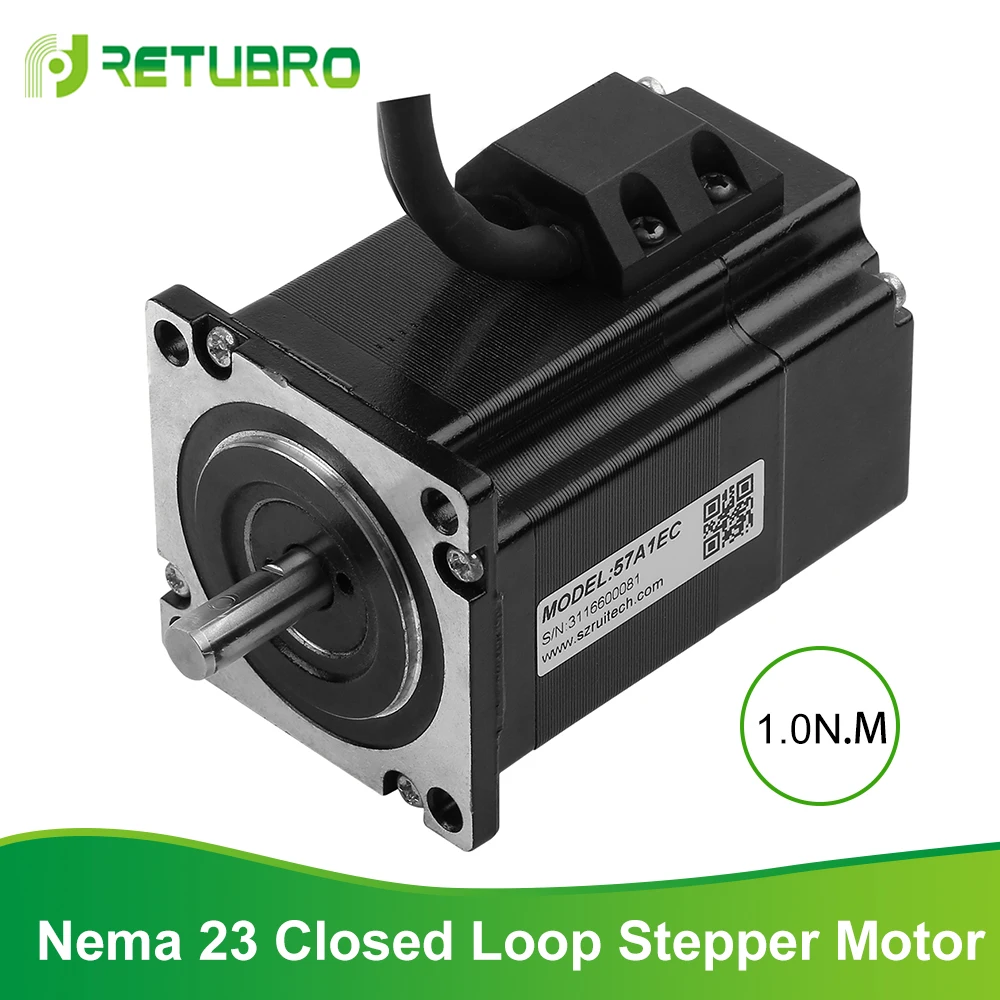 Шаговый мотор сервопривода 57A1EC легко Servo Мотор Nema 23 1.0NM 3.5A 2 Фаза замкнутый шлейф