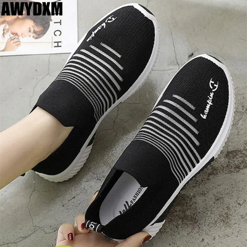 

Mesh women shoes summer ladies Round head outdoor light sneakers Comfort Female Breathable flat shoes woman casual shoes S760