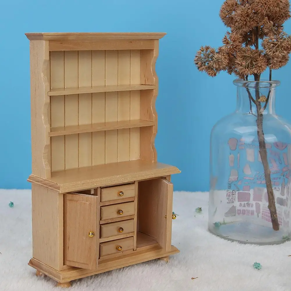 Деревянный кукольный домик, мебель для 1:12, кукольный домик, мини, три слоя, украшение шкафа, имитирующая мебель для маленьких детей, игрушка для ролевых игр