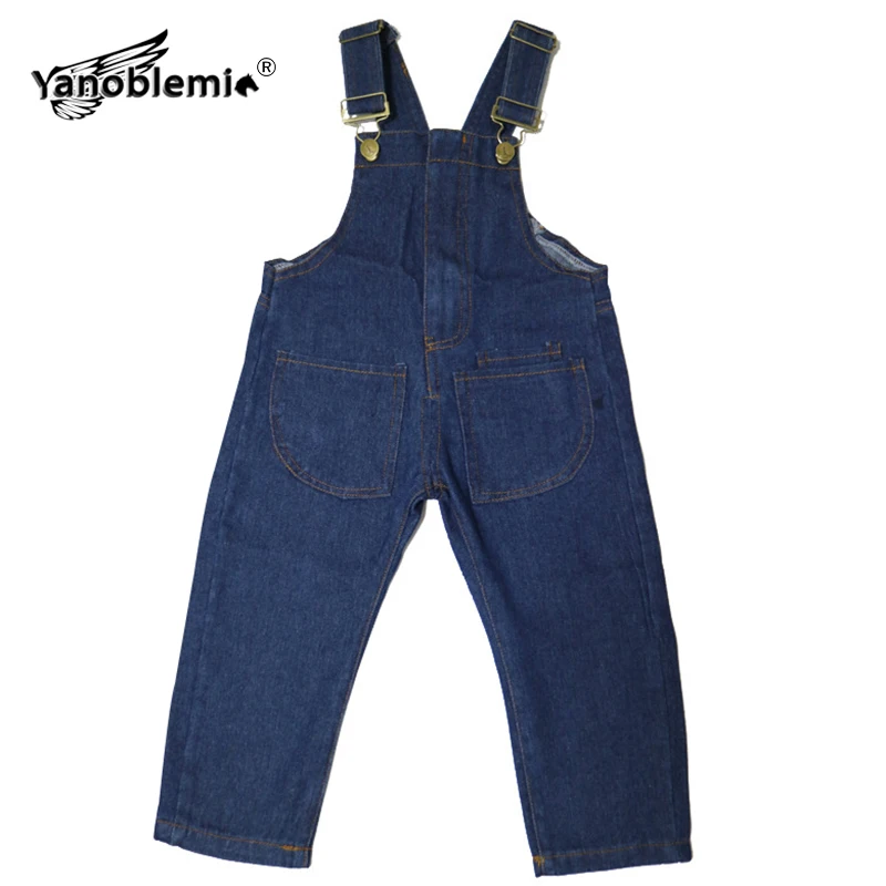 Overalls For Boys Solid Button Jumpsuit Kids Loose Bib Overalls Baby