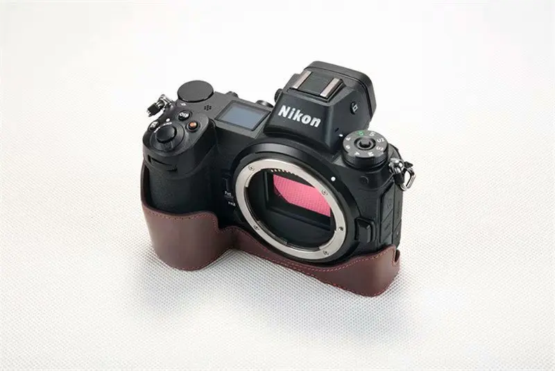 Из искусственной кожи чехол половина тела Набор Чехол ручка для Nikon Z7 Z6 камера сумка с отверстием батареи