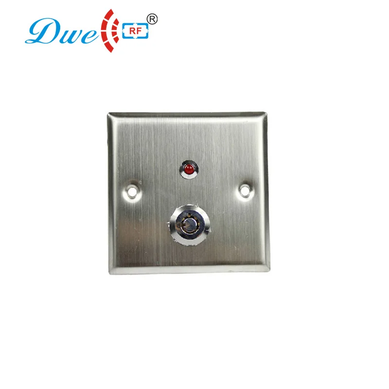 

DWE CC RF aluminum access control key exit button with led light indicator