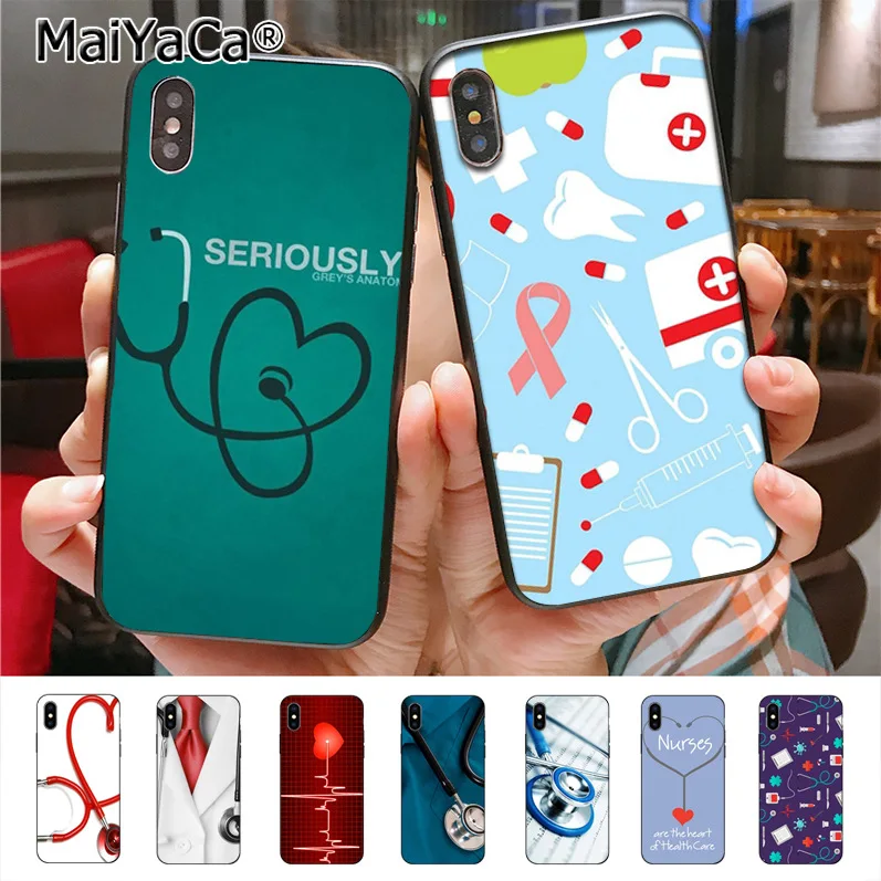 &quotМедицина&quot Сердце stetoscop Чехол для мобильного телефона iphone 11 12 Pro 8plus 7 6S Plus X 10 5S
