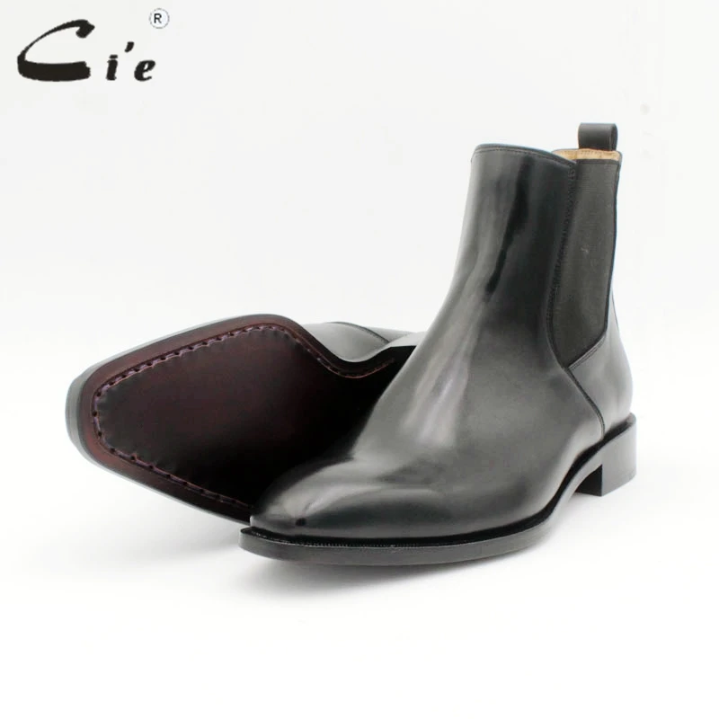 Men's Chelsea Boot Genuine Calf Leather Bottom Outsole Calf Leather Upper Inner Handmade Multiply Colors