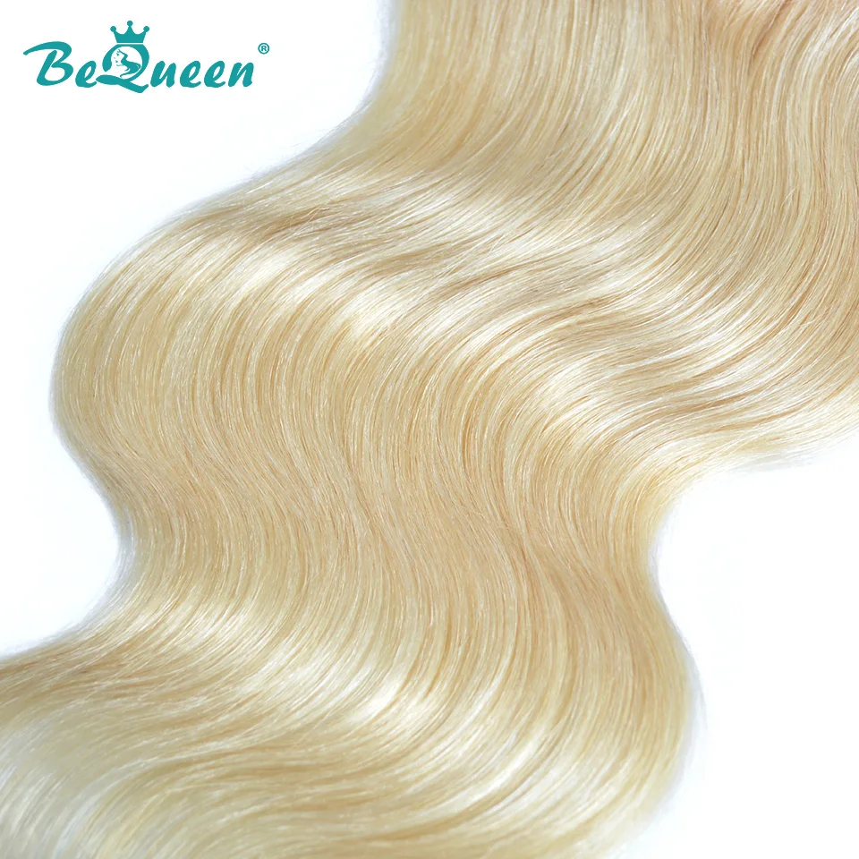 BeQueen волос бразильский 613 блондинка кружево синтетическое закрытие волос средства ухода за кожей волна 4x4 Virgin человеческие волосы