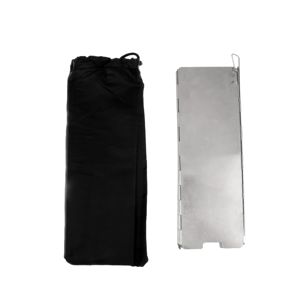 8 Plates Foldable Outdoor Cooking Cooker Picnic Gas Stove Wind Shield Screen Deflector Stove Burner Windbreaks