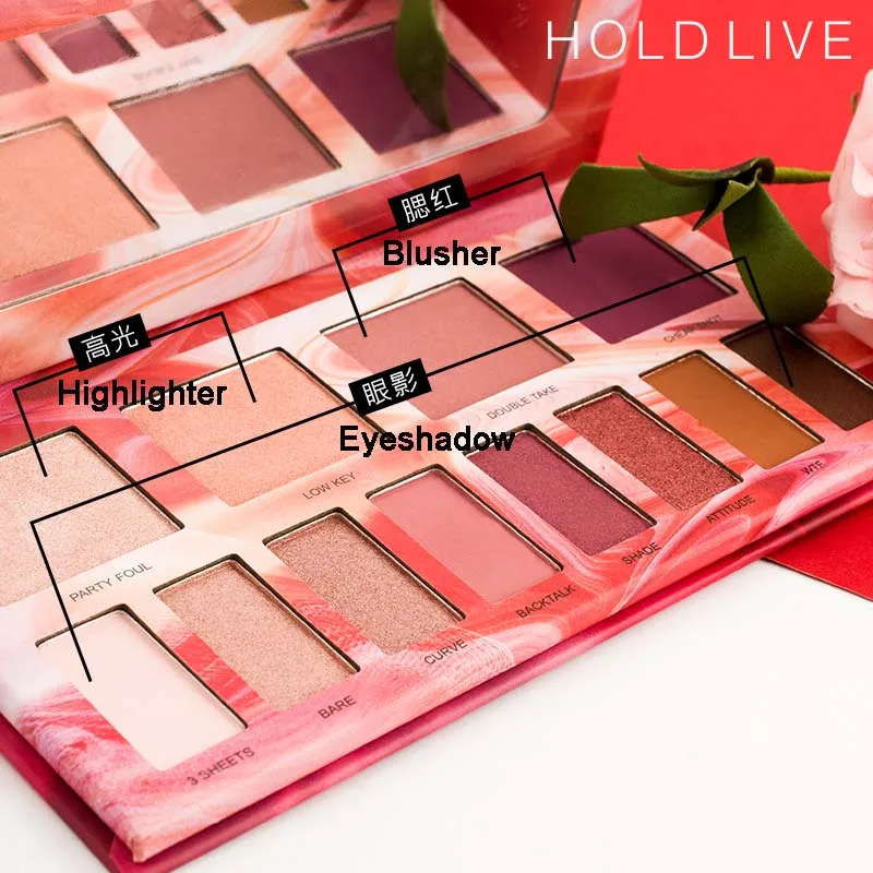 

12 Color Pro Nude Makeup Eyeshadow Palette Cosmetic Highlighter Blusher Makeup Set Matte Earth Smoky Shimmer Eyeshadow Palette