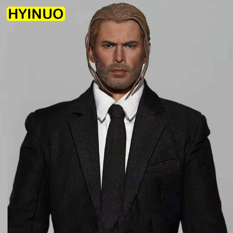 

1/6 Scale The Avengers Raytheon Chris Hemsworth Hair version head sculpture headdress Headplay for 12" Action Figure Body